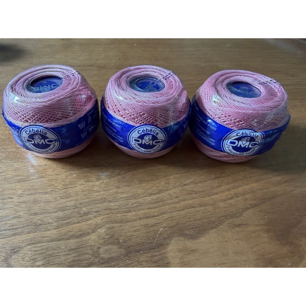DMC Cebelia Cotton Crochet Thread 2-50g Balls 3326 Size 10 Light Pink